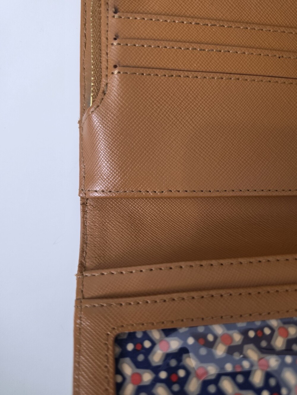 Tory Burch Saffiano Leather Continental Long Wallet / Clutch - Caramel Brown - Picture 10 of 16